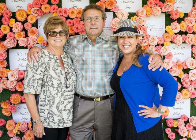 Michelle Durpetti with her parents, Tony and Marion