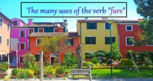 bench in Italy where people can sit and converse using the Italian verb fare